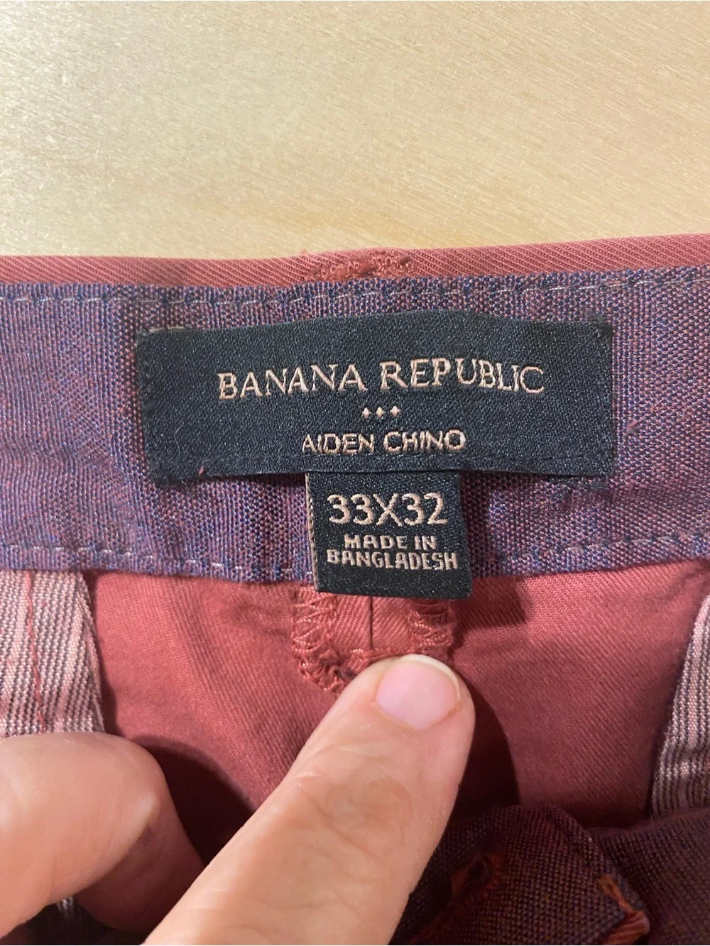 Banana Republic Men's Chinos in Brick Red 33 x 32 (SM)